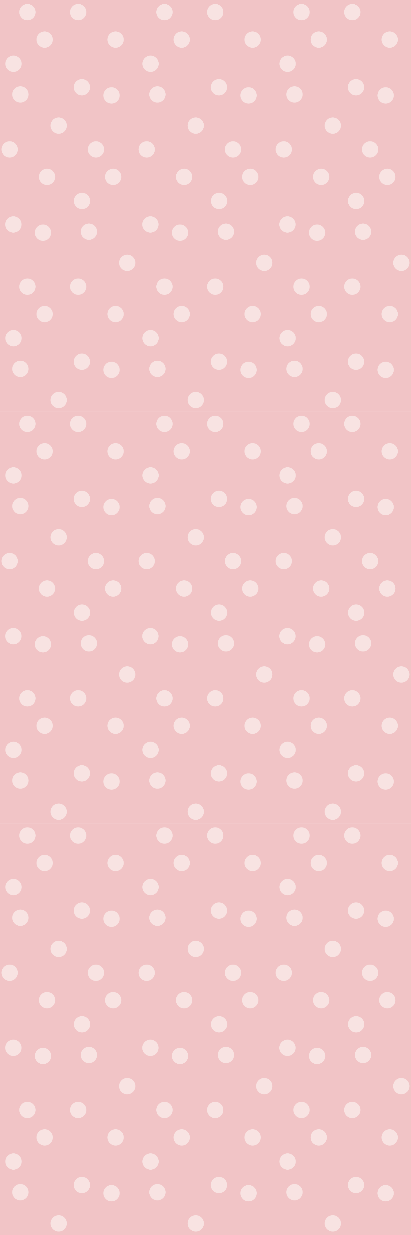 Pink vinyl rug with softly colored pastel dots - TenStickers