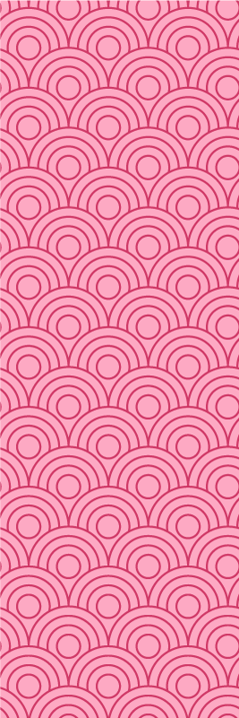 Pink vinyl rug in dark and light pink design - TenStickers
