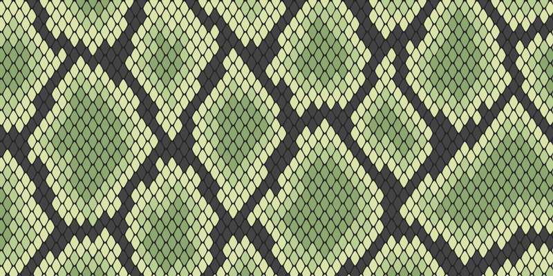 Green snakeskin animal print vinyl rug - TenStickers