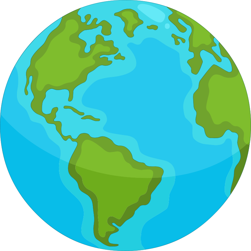 Educational World Map world map vinyl rug - TenStickers