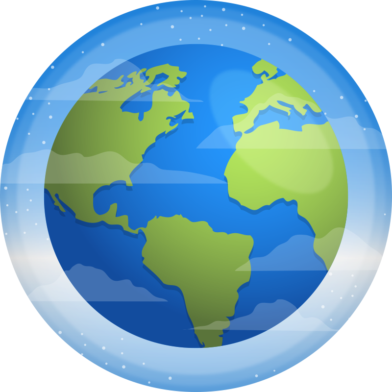 Amazing circular vinyl rug of the globe - TenStickers