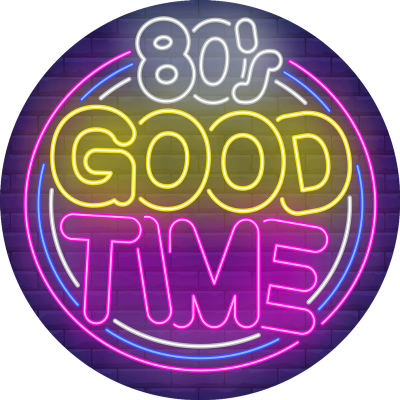 Vintage vinyl rug - 80's good time - TenStickers
