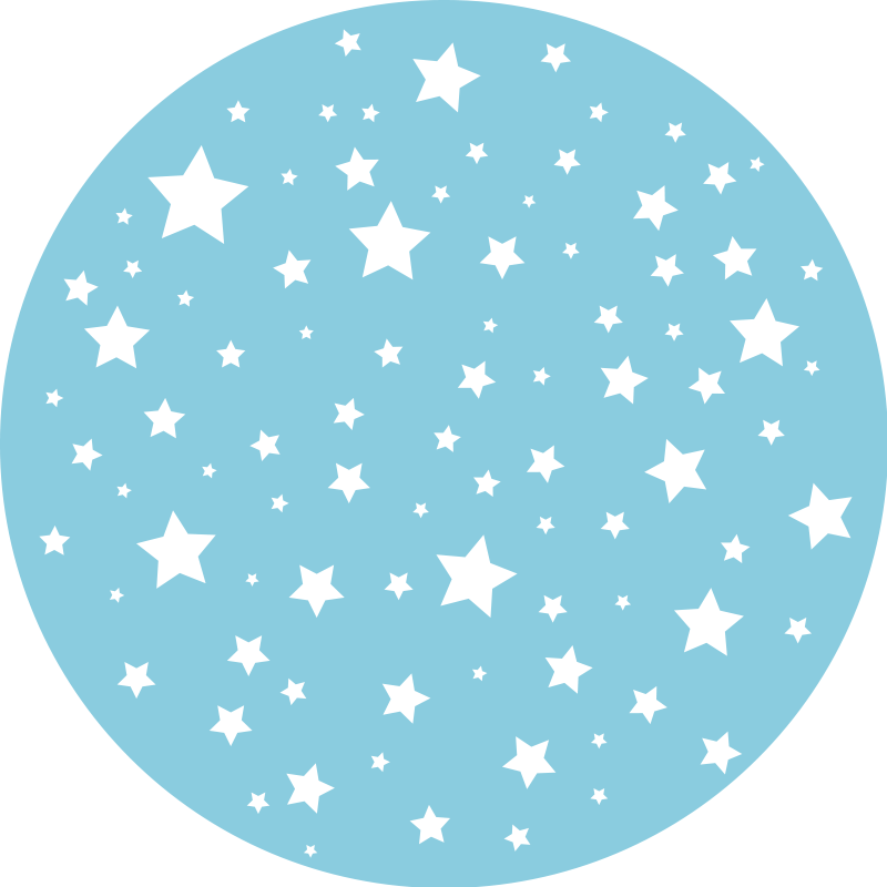Celestial Starscape star vinyl rug - TenStickers