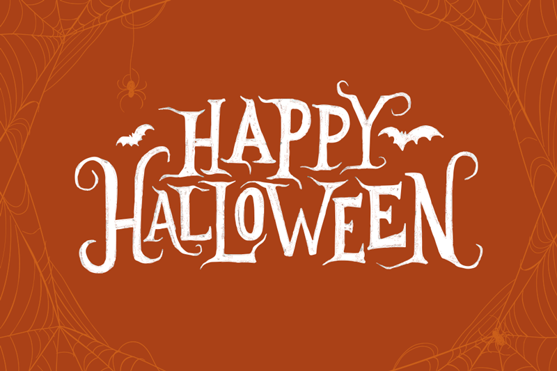 Halloween Festive Message halloween vinyl rug - TenStickers