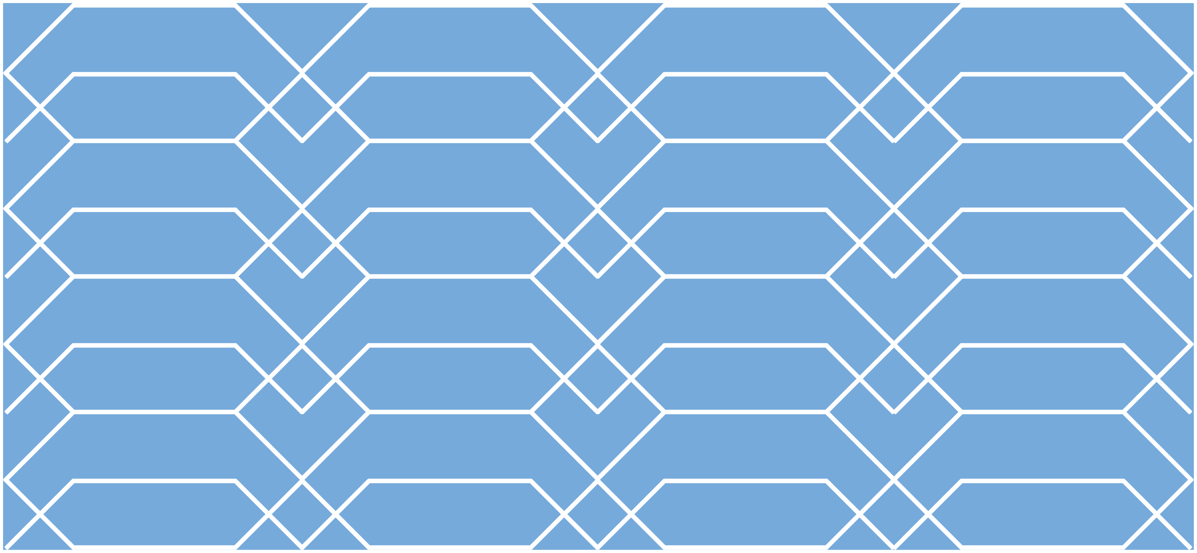 Geometric Blue Lines geometric vinyl rug - TenStickers