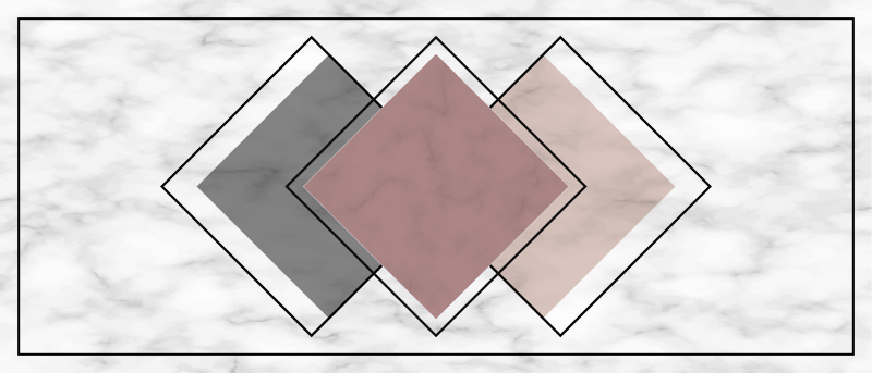 Marble Geometrics marble vinyl rug - TenStickers