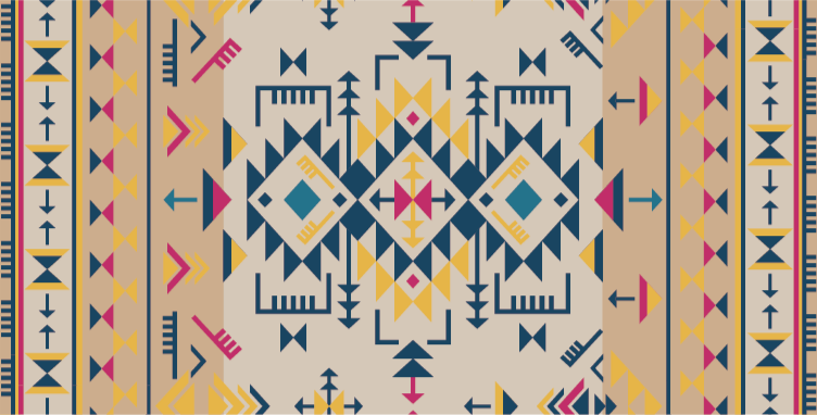 Ethnic colorful vinyl carpet - TenStickers