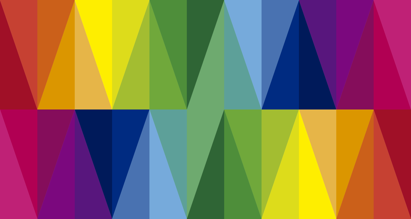 Colorful Triangular Array geometric vinyl rug - TenStickers