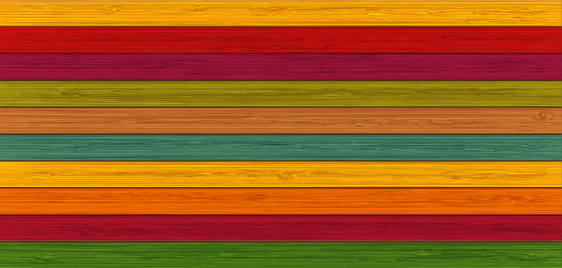 Colorful Striped Pathway striped vinyl rug - TenStickers