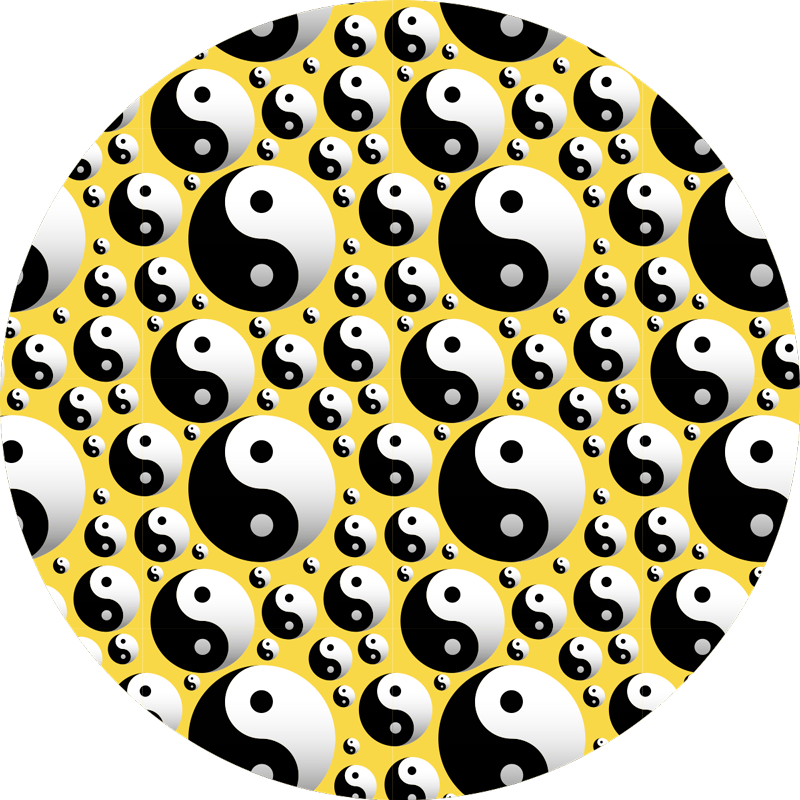 Yin Yang Harmony game vinyl rug - TenStickers