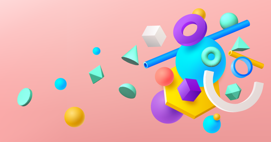 Geometric Shapes Array geometric vinyl rug - TenStickers