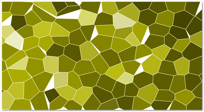 Green mosaic stones modern rug - TenStickers