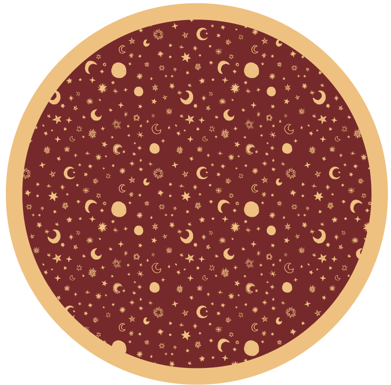 Celestial Play Area nursery vinyl rug - TenStickers