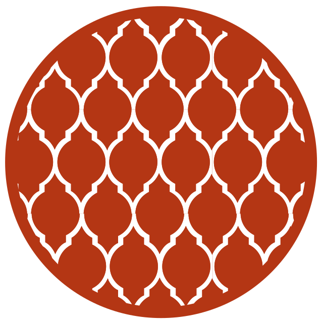 Geometric Trellis geometric vinyl rug - TenStickers