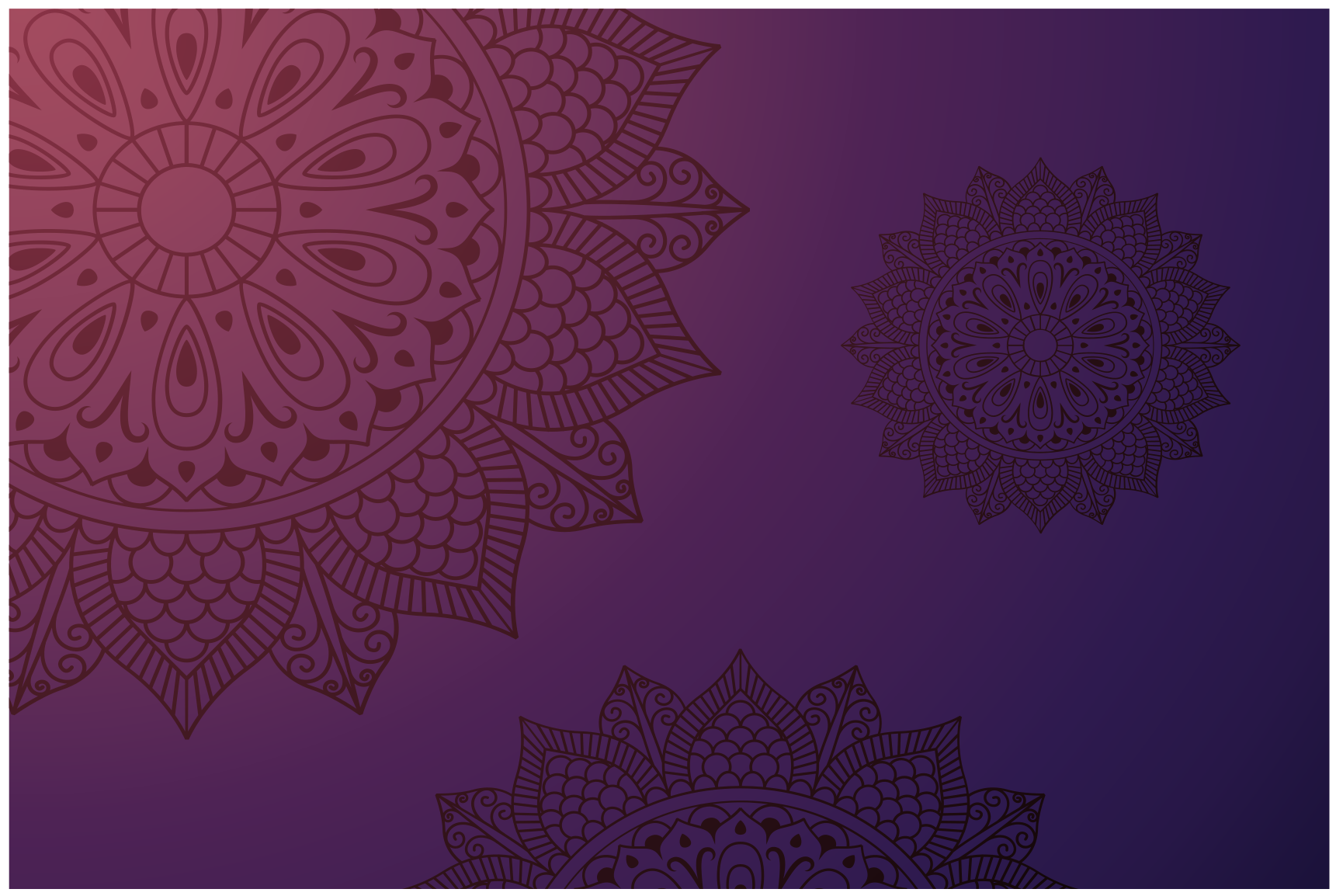 Mandala Pattern Rug mandala vinyl rug - TenStickers