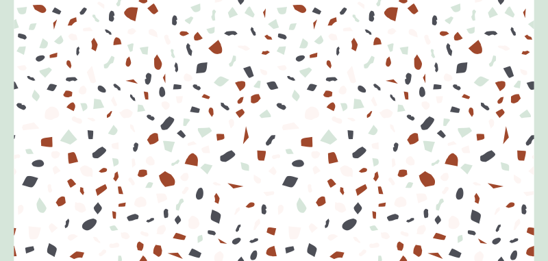 Abstract Terrazzo textured vinyl rug - TenStickers