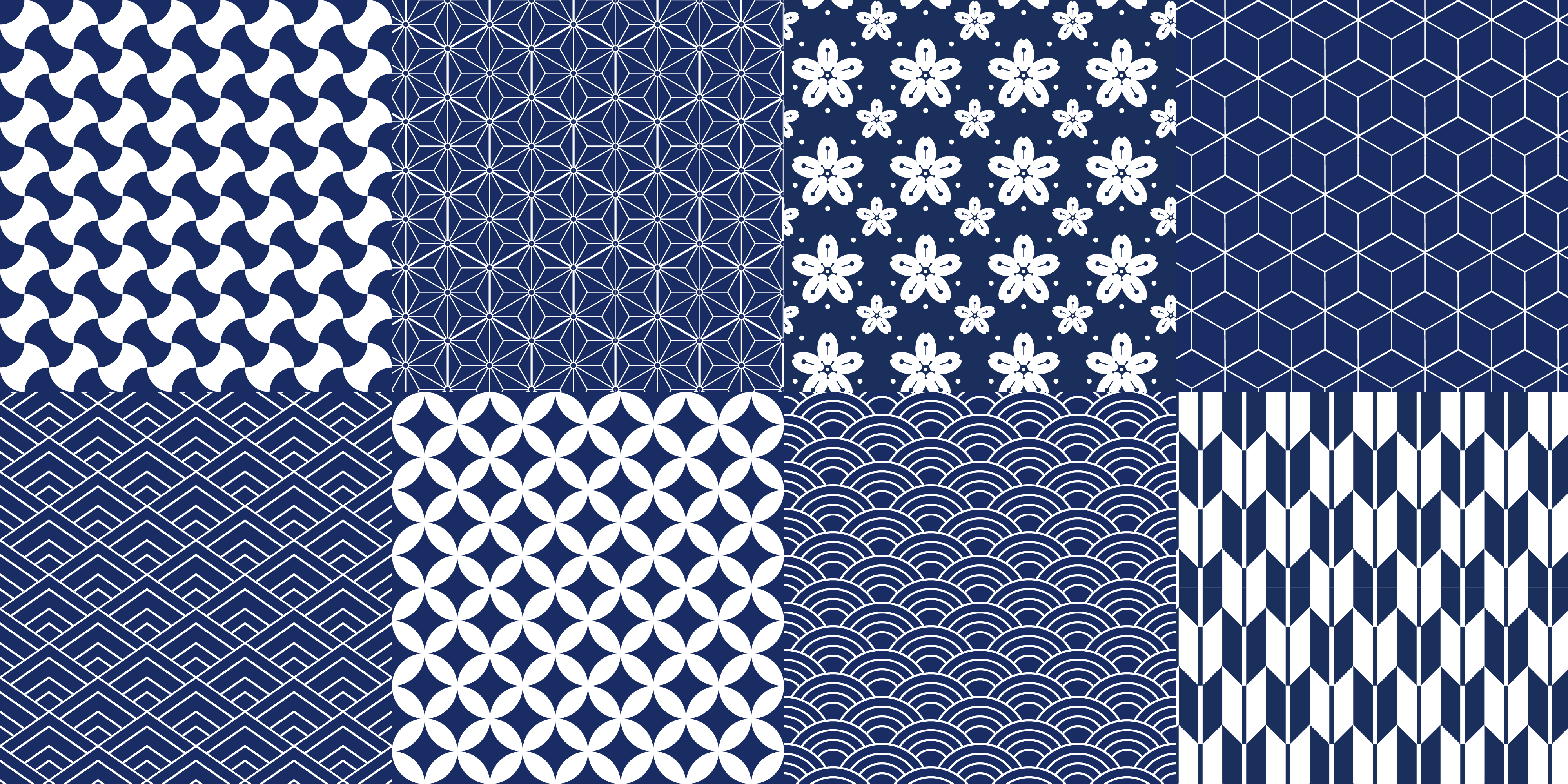 Geometric Tile Ensemble geometric vinyl rug - TenStickers