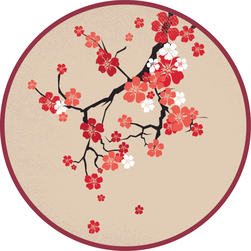 Blossoming Branches floral vinyl rug - TenStickers