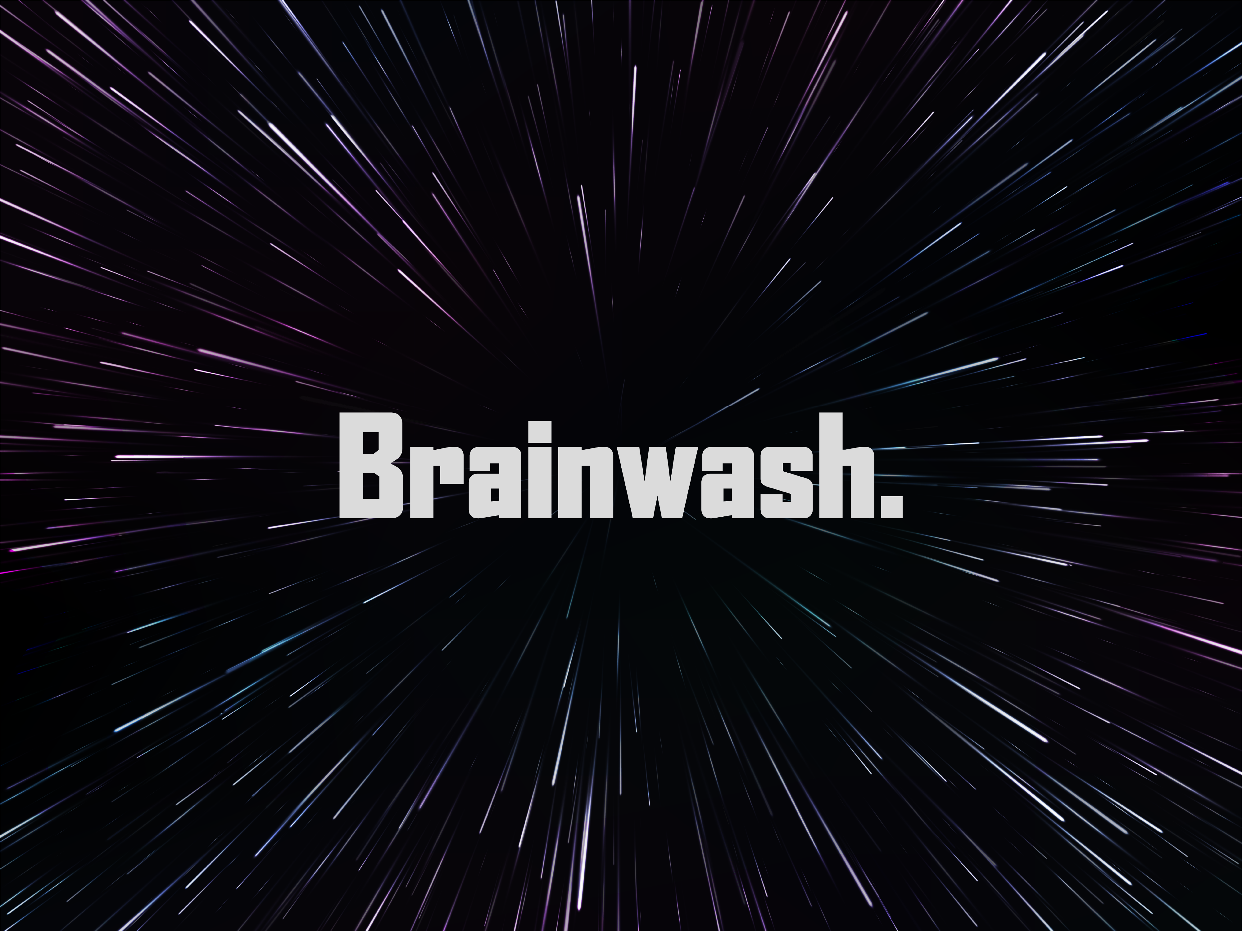 static brainwash custom rug - TenStickers