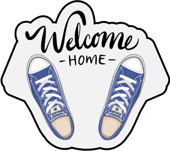Welcome Footwear custom rug - TenStickers