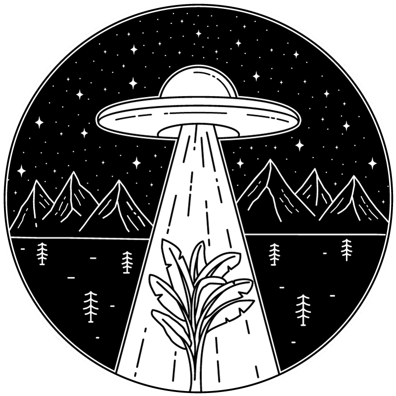 Alien Abduction Scene game vinyl rug - TenStickers