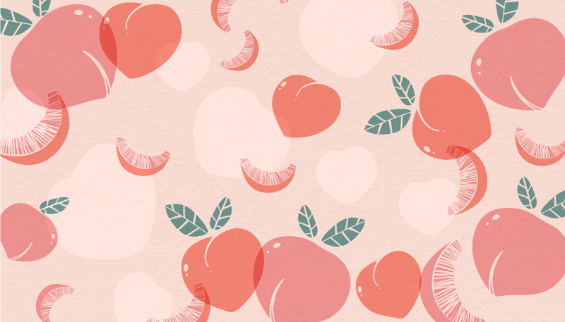 Fruity Patterns floral vinyl rug - TenStickers