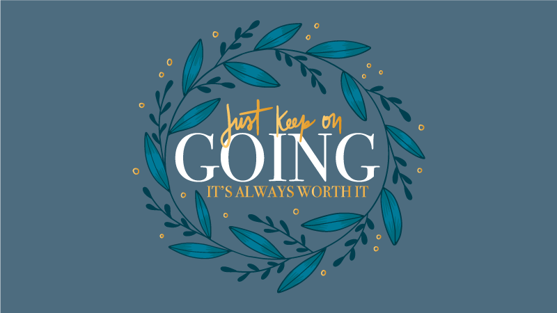 Just keep going custom rug - TenStickers