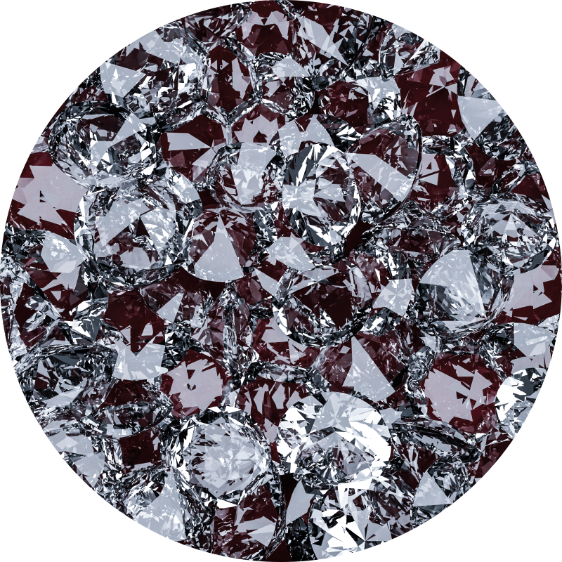 Crystal gemstone textured vinyl rug - TenStickers