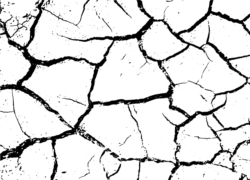 Cracked Earth stone effect vinyl rug - TenStickers