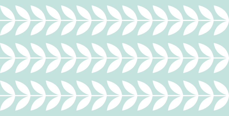 Leafy green pattern nature vinyl rug - TenStickers