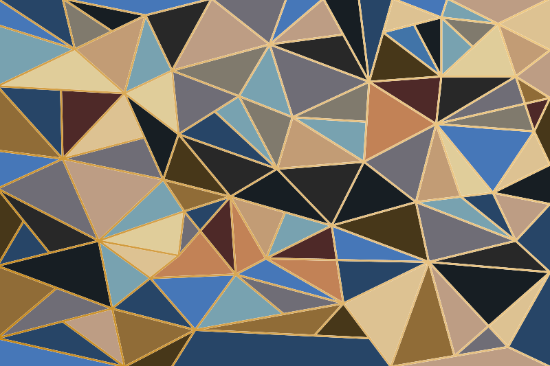 Triangle Motif geometric vinyl rug - TenStickers