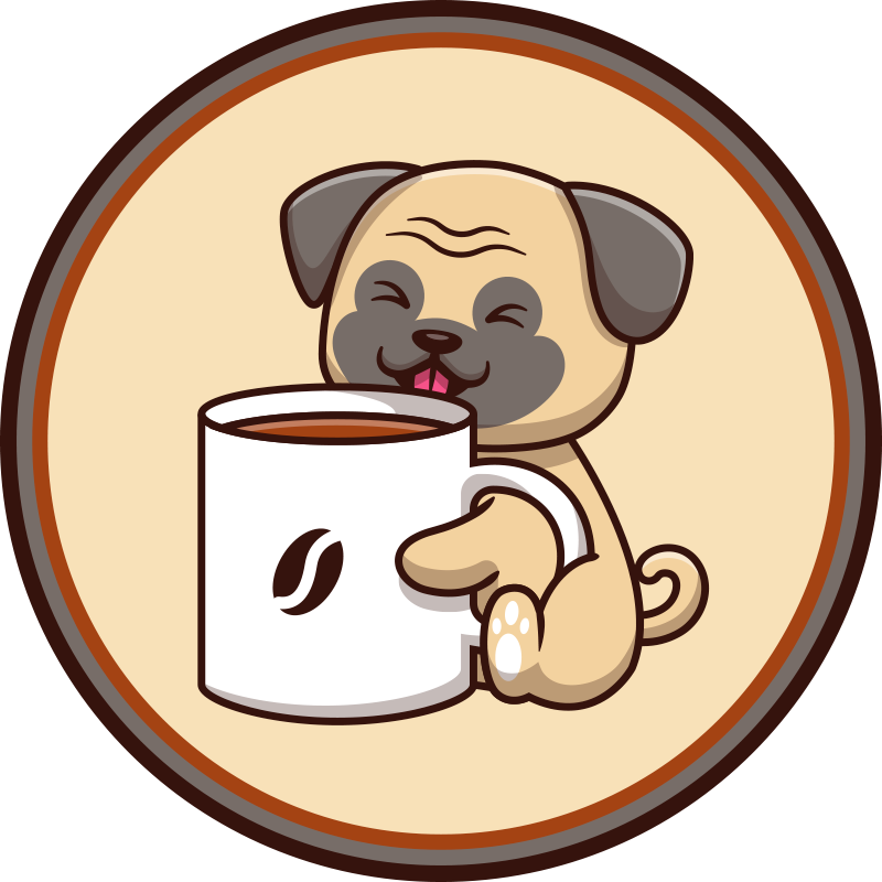 Cute pug mug animal vinyl rug - TenStickers
