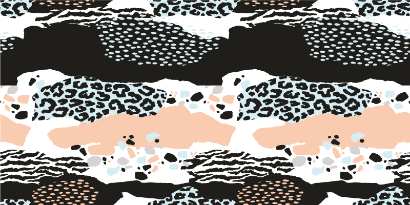 Sleek Leopard Pattern animal print vinyl rug - TenStickers