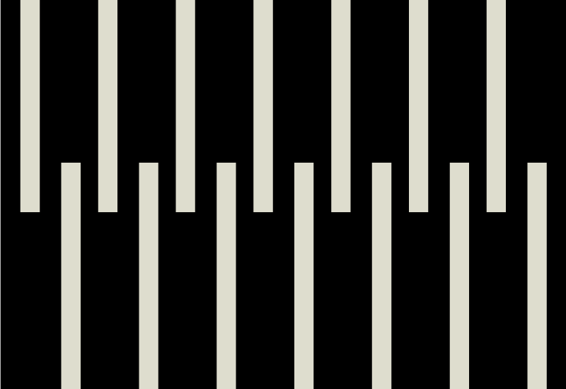 Nordic style black lines nordic vinyl rug - TenStickers