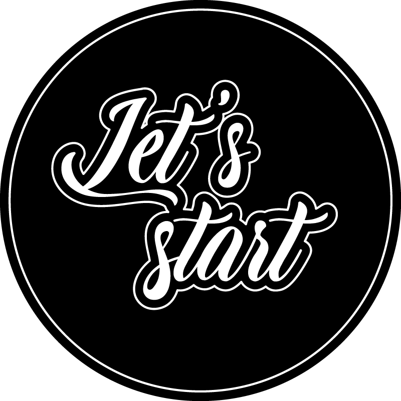 Let's start quote custom rug - TenStickers