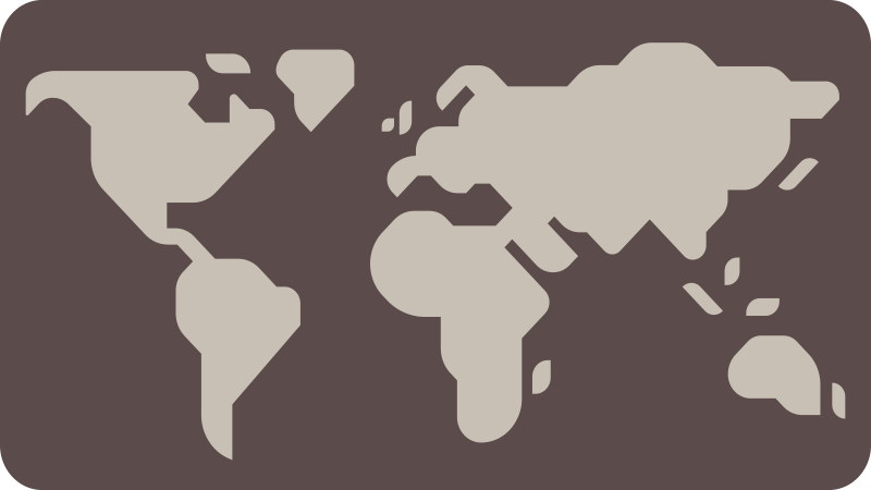 Beige and grey motif world map vinyl rug - TenStickers