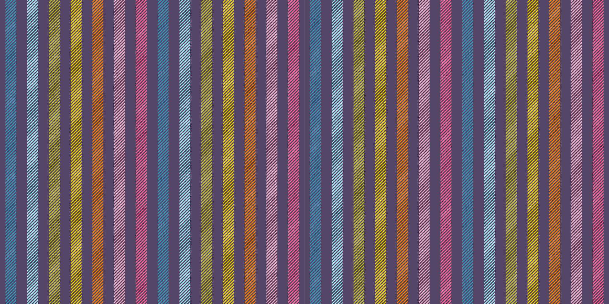 Thin multi-colored lines striped vinyl rug - TenStickers