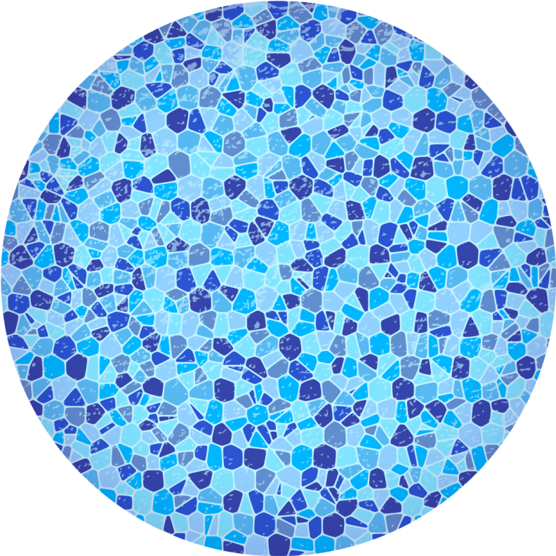 Mosaic Blue Texture marble vinyl rug - TenStickers
