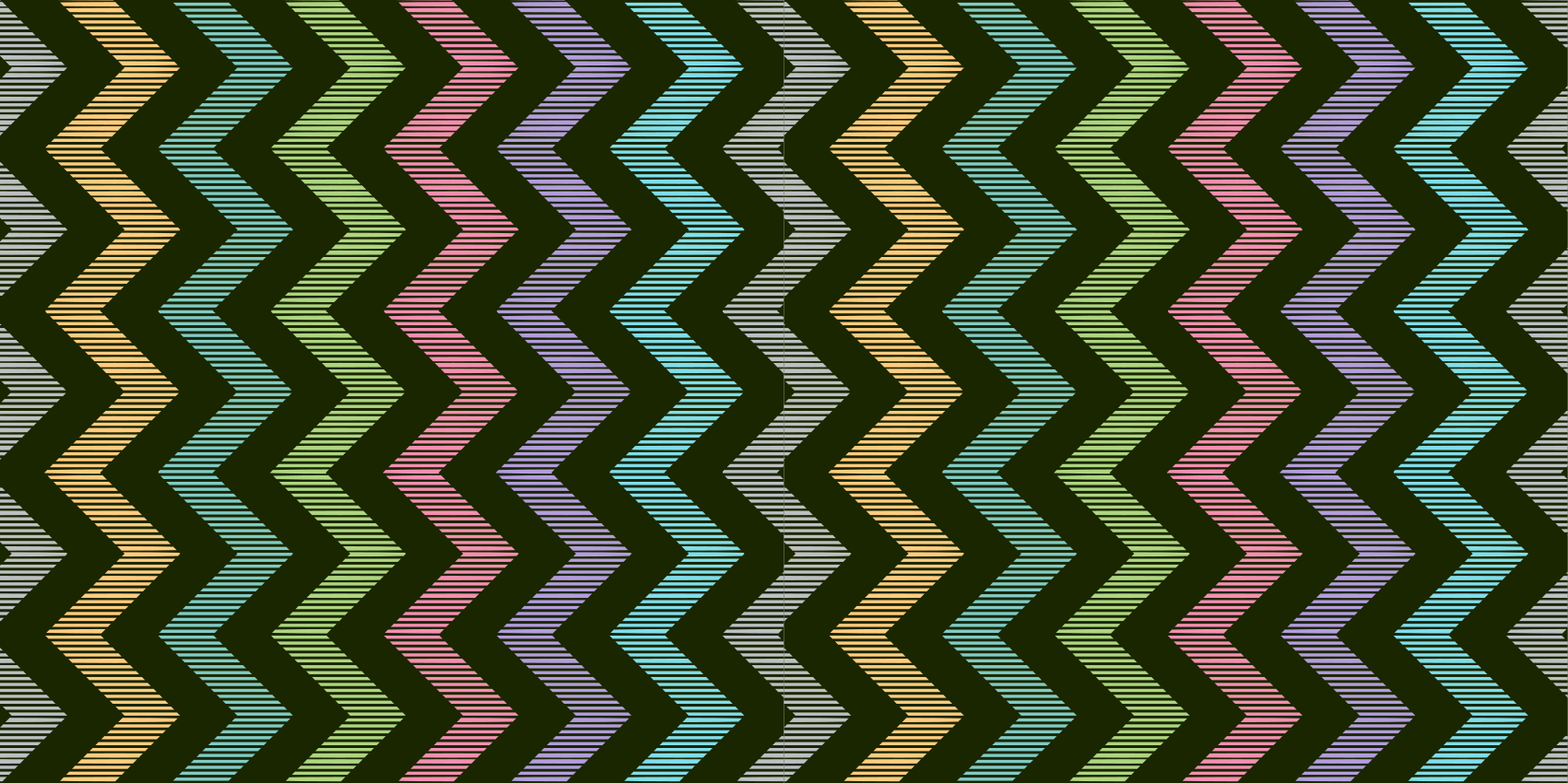 Colorful Zigzag Pattern striped vinyl rug - TenStickers