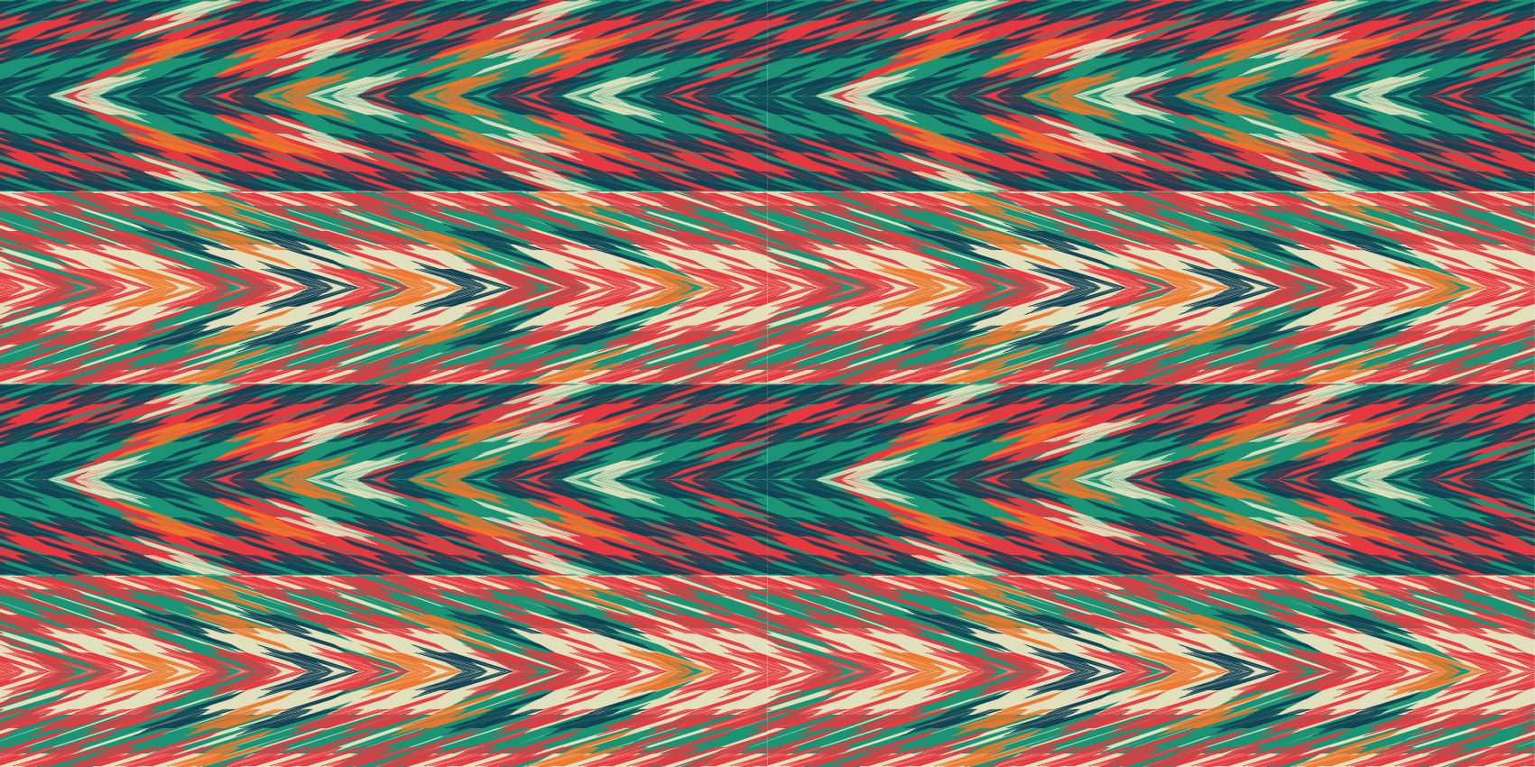 Dynamic colour waves striped vinyl rug - TenStickers