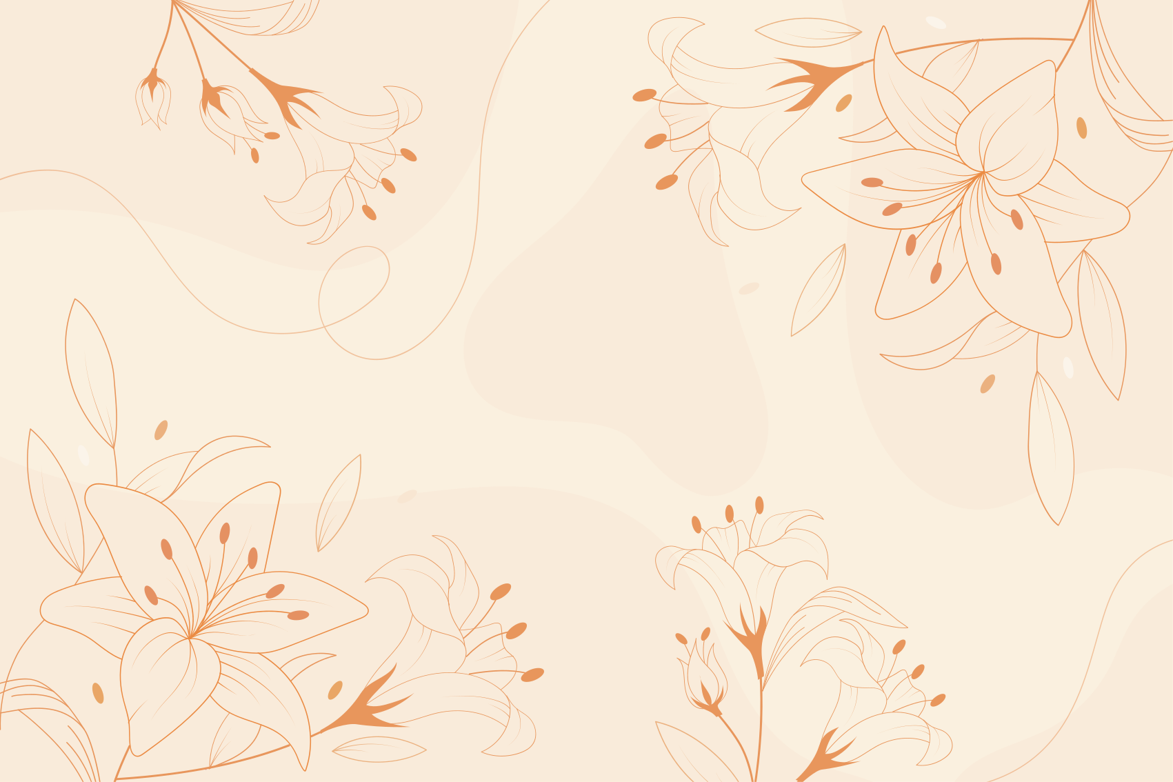 Elegant Botanical Component floral vinyl rug - TenStickers