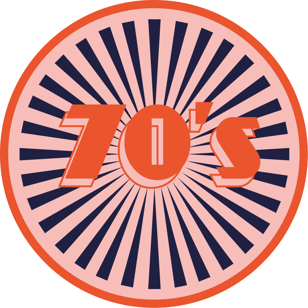 Retro 70's Flair vintage vinyl rug - TenStickers