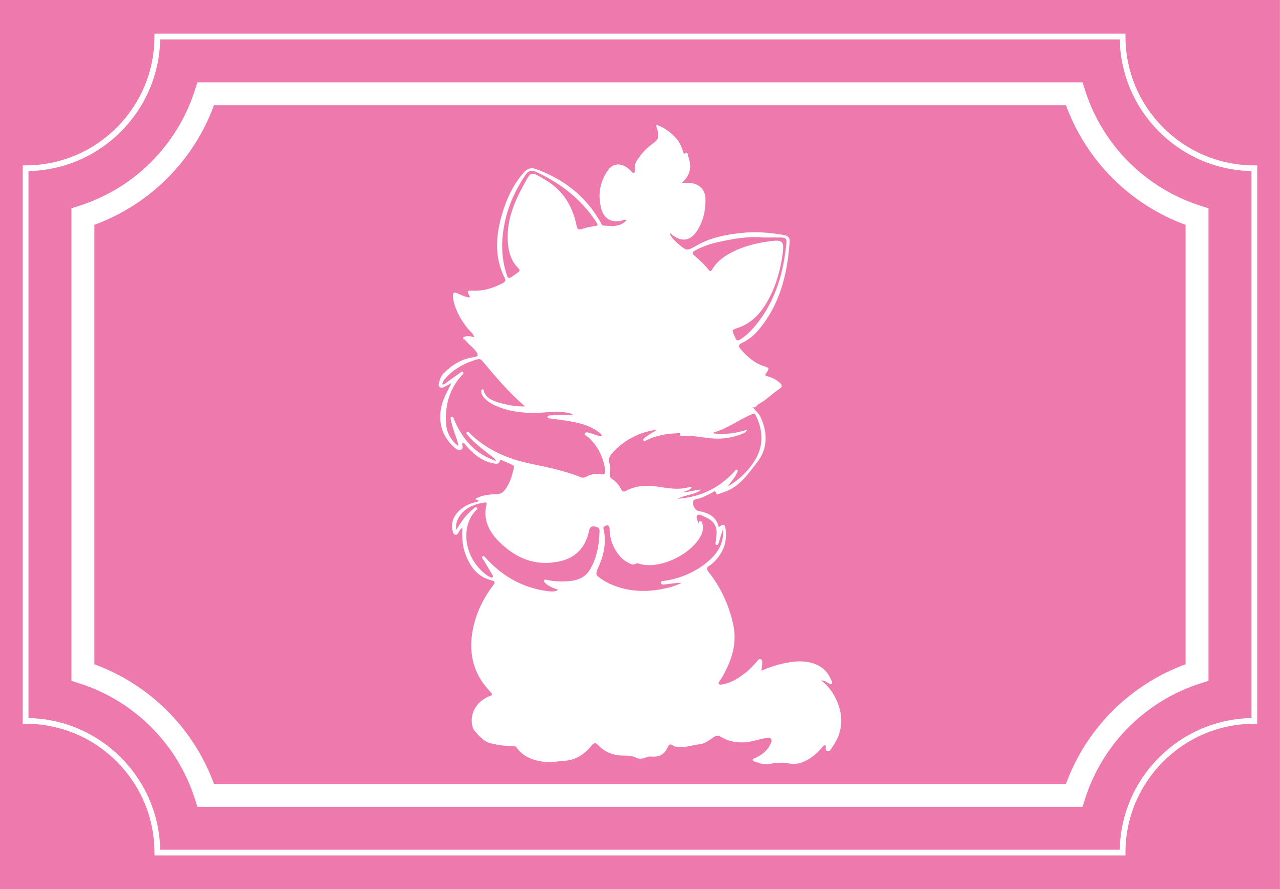 Aristocrat cat bedroom rug - TenStickers