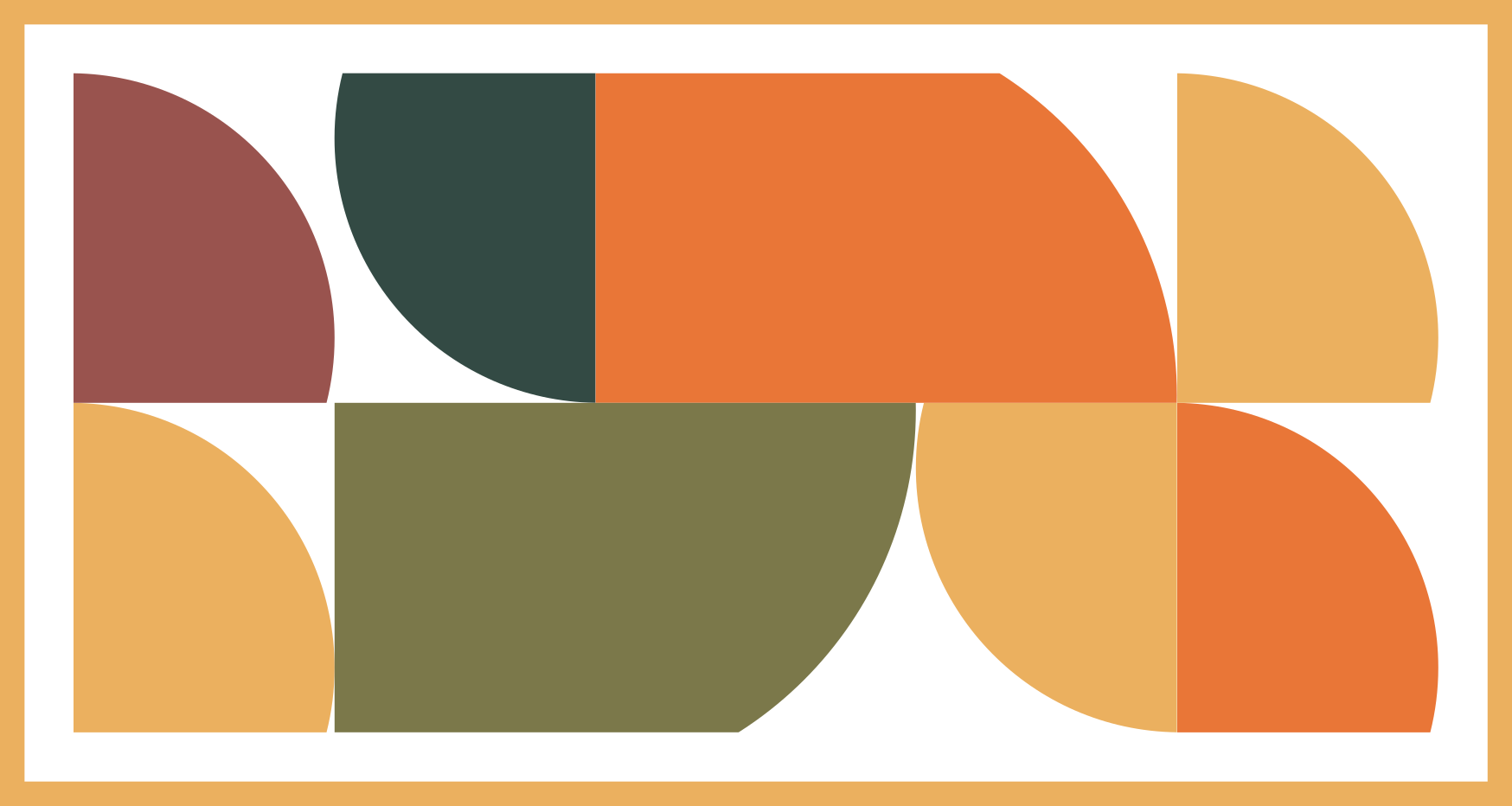 Vibrant Geometric Figures modern vinyl rug - TenStickers