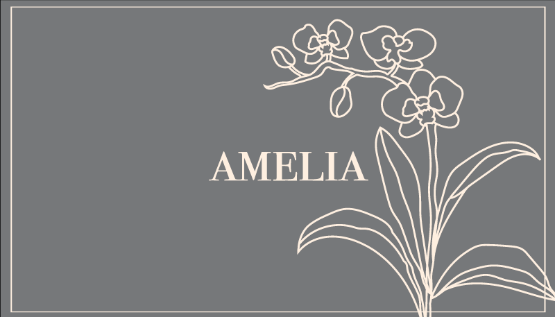 Elegant Floral Personalized custom vinyl rug - TenStickers