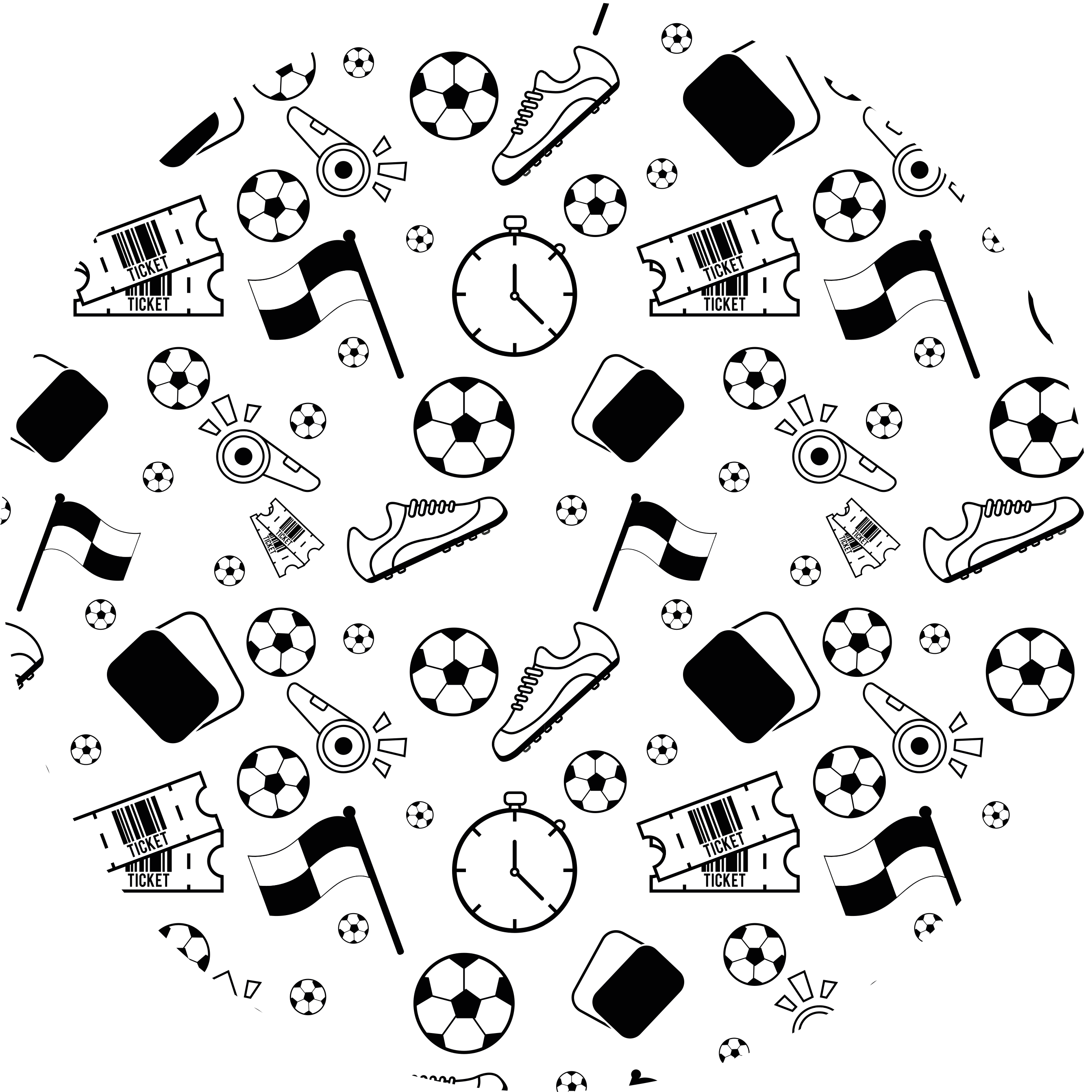 Sports Themed Fun game vinyl rug - TenStickers