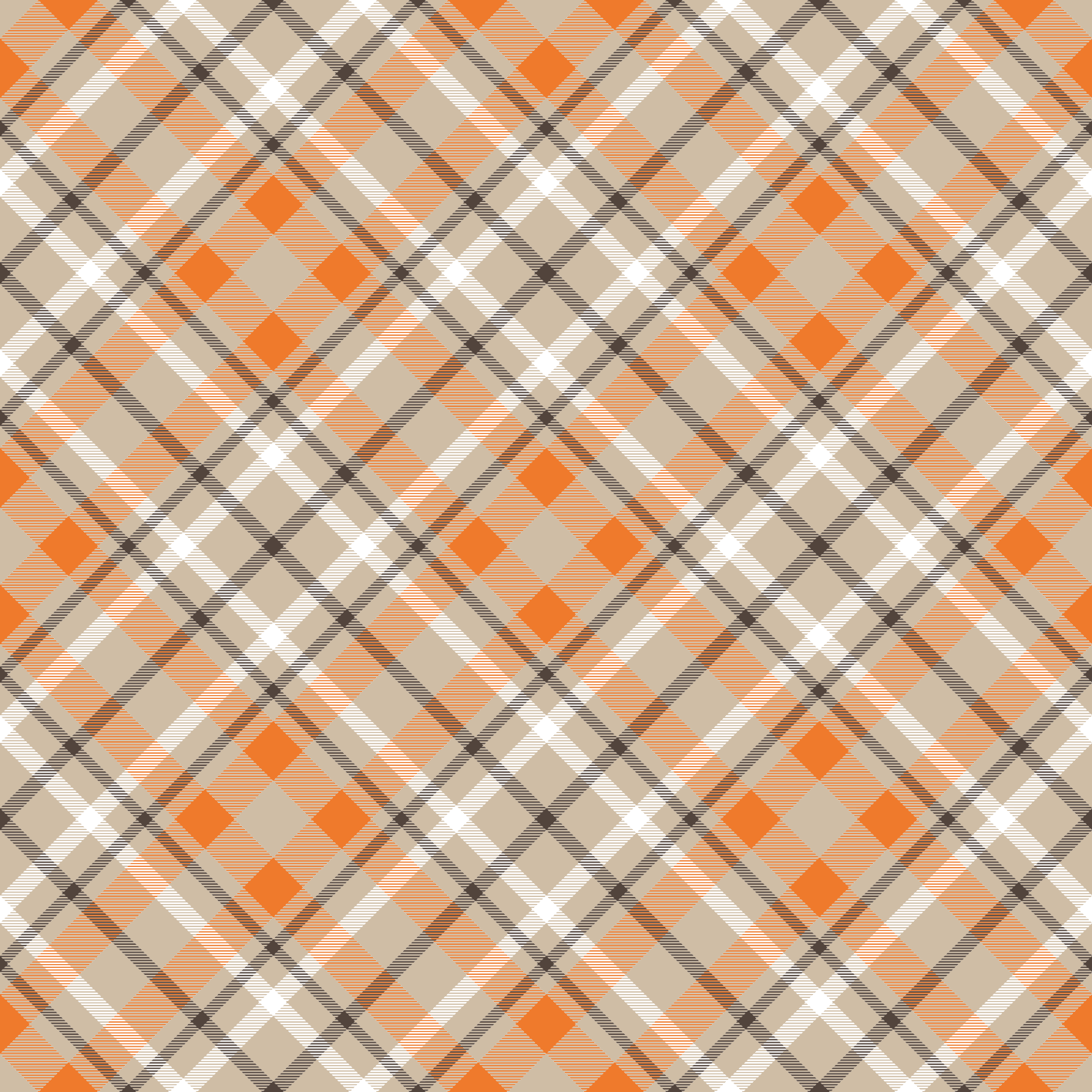 Plaid Pattern Style striped vinyl rug - TenStickers