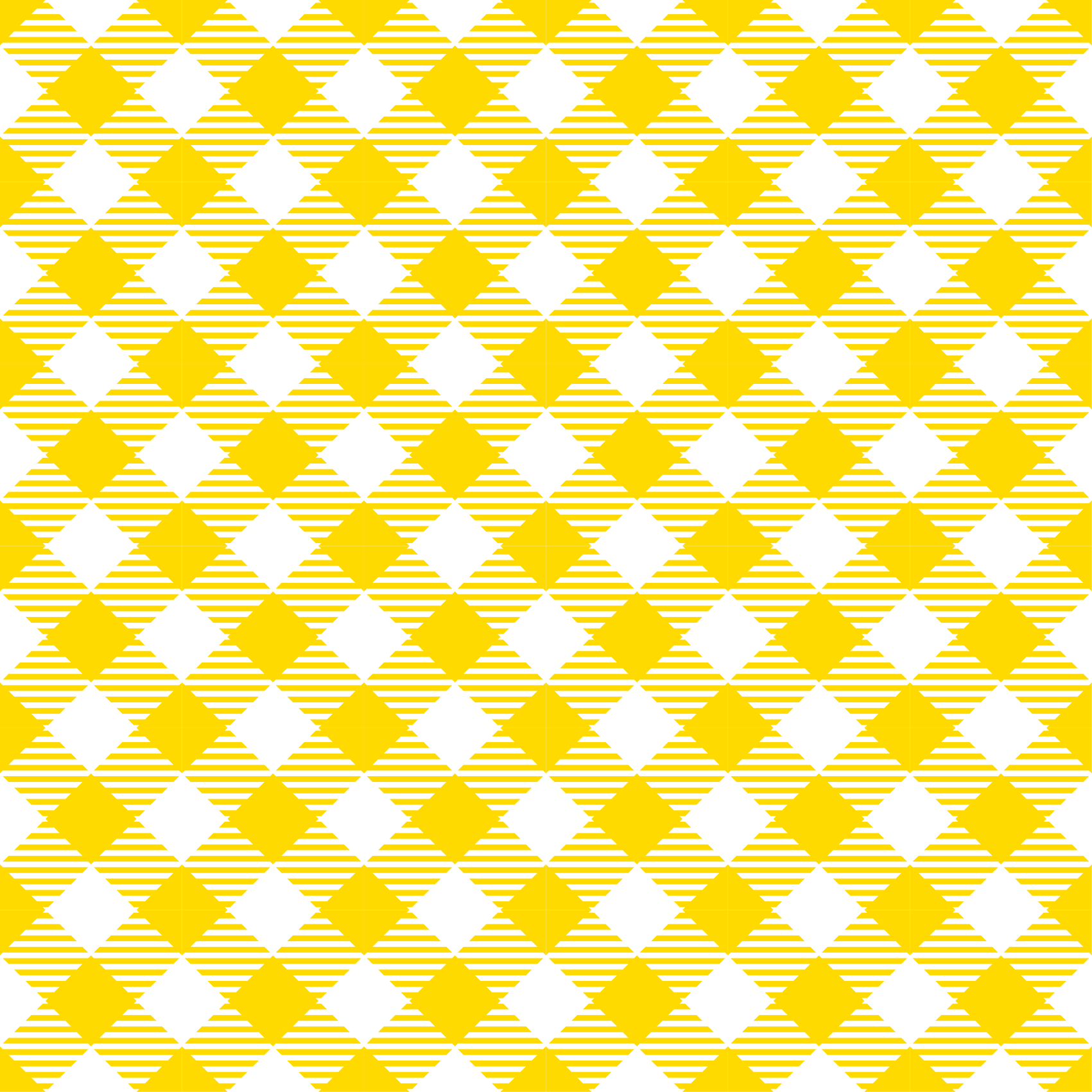 Yellow Diamond Pattern striped vinyl rug - TenStickers