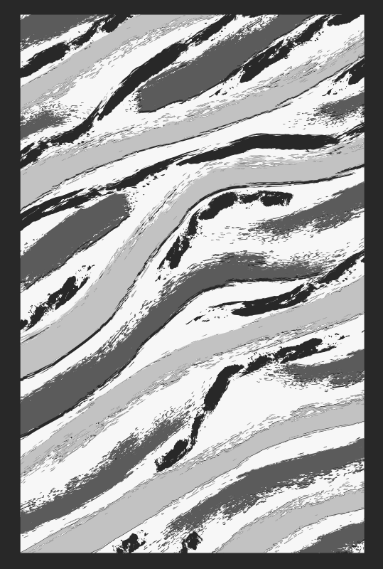 Stylish Zebra Stripes animal print vinyl rug - TenStickers