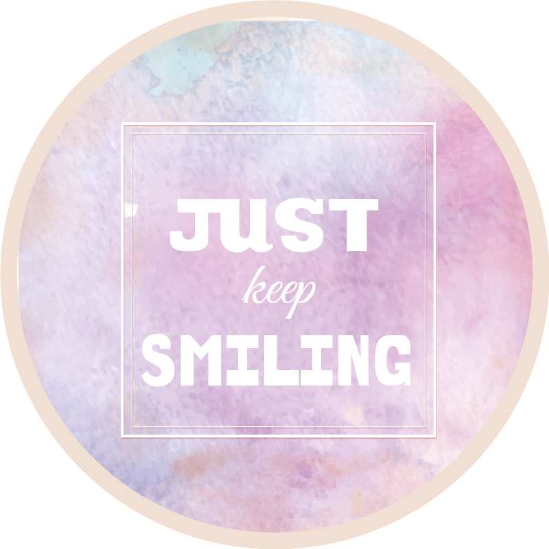 Joyful Reminder custom rug - TenStickers